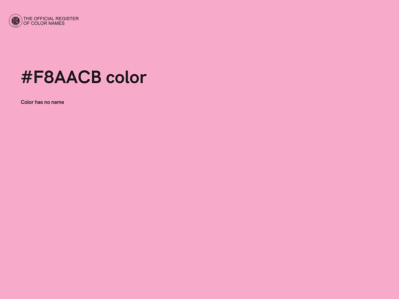 #F8AACB color image