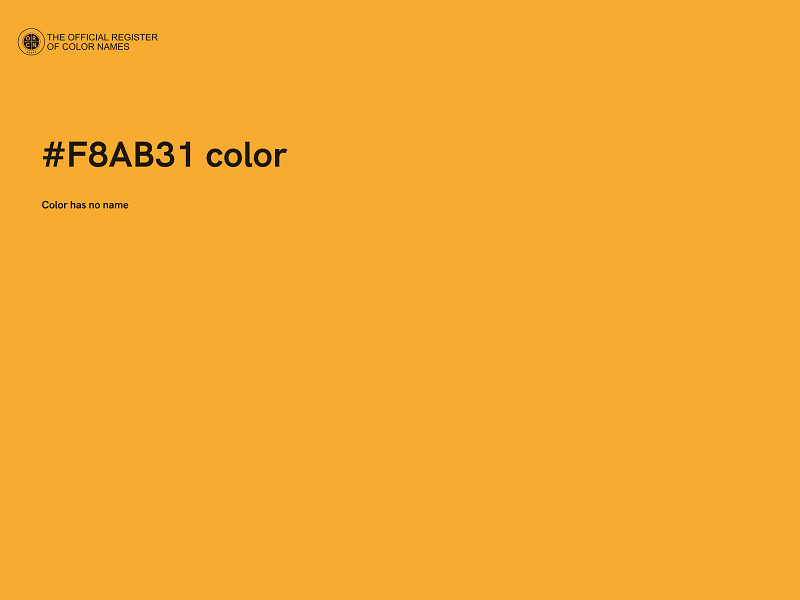 #F8AB31 color image