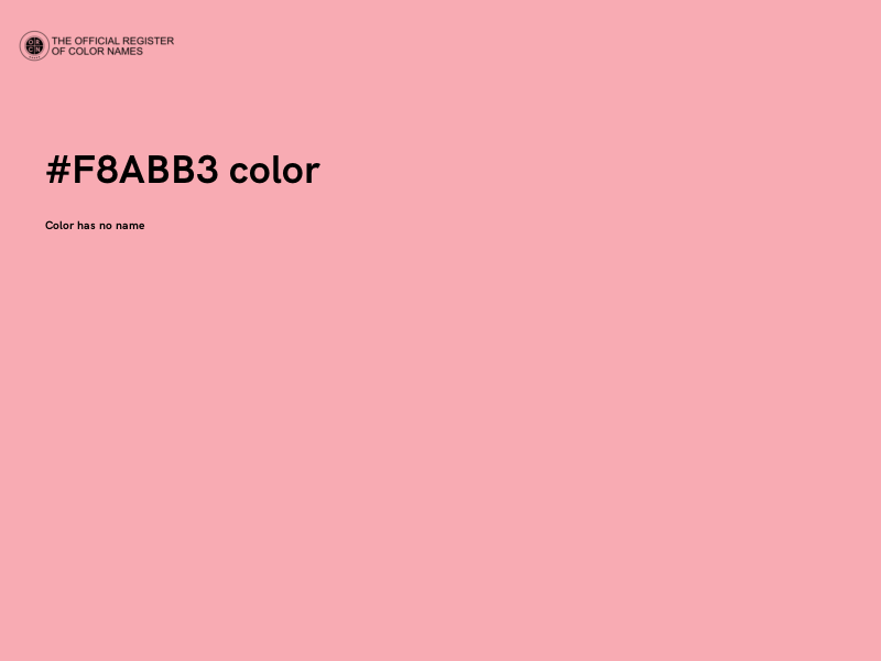 #F8ABB3 color image