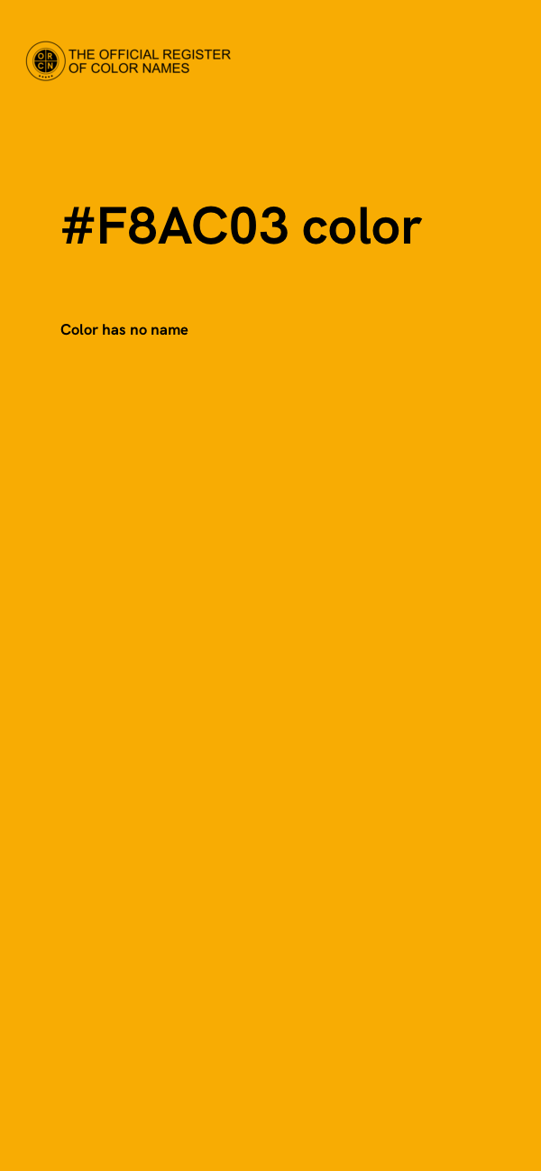 #F8AC03 color image
