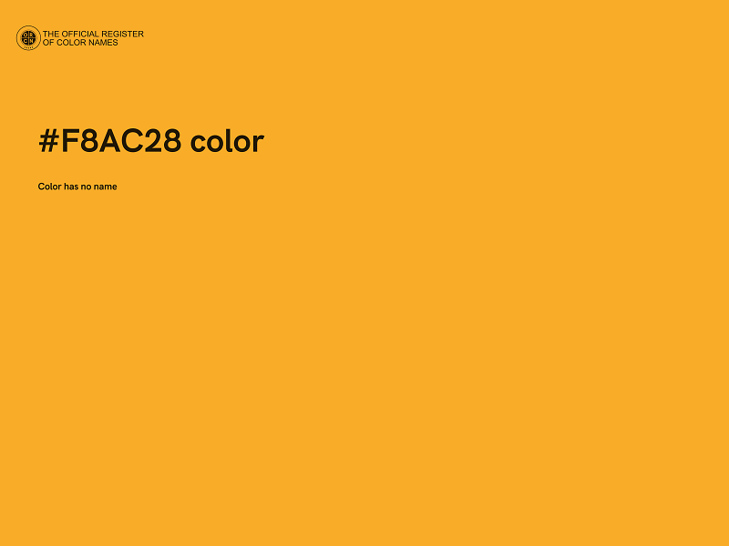 #F8AC28 color image