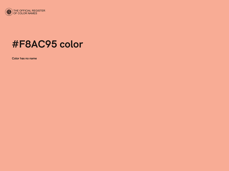 #F8AC95 color image