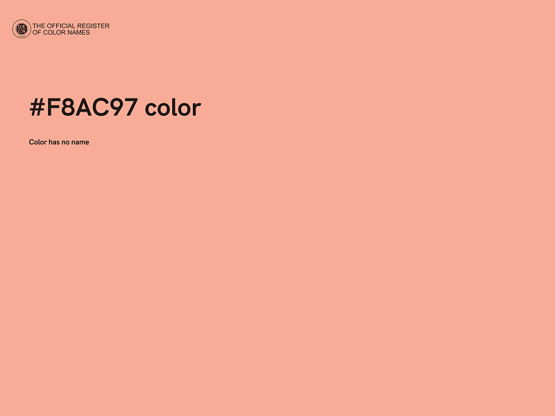 #F8AC97 color image