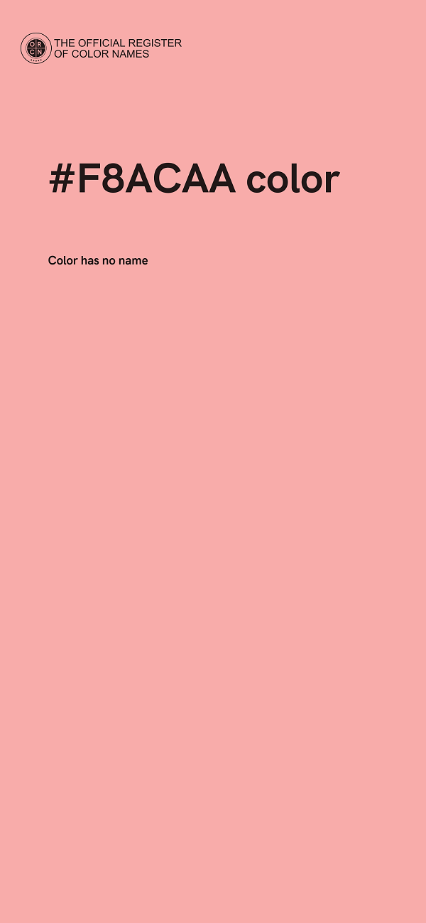 #F8ACAA color image