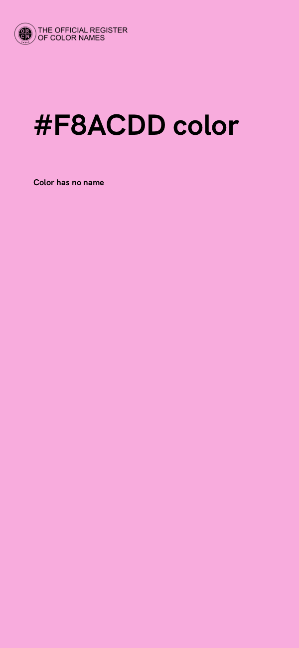 #F8ACDD color image