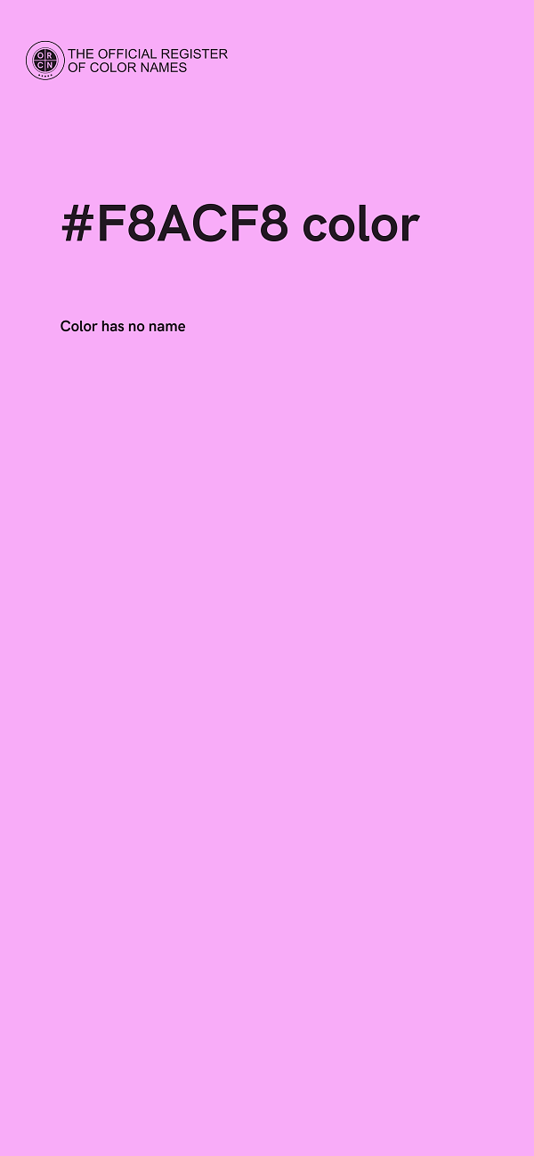 #F8ACF8 color image