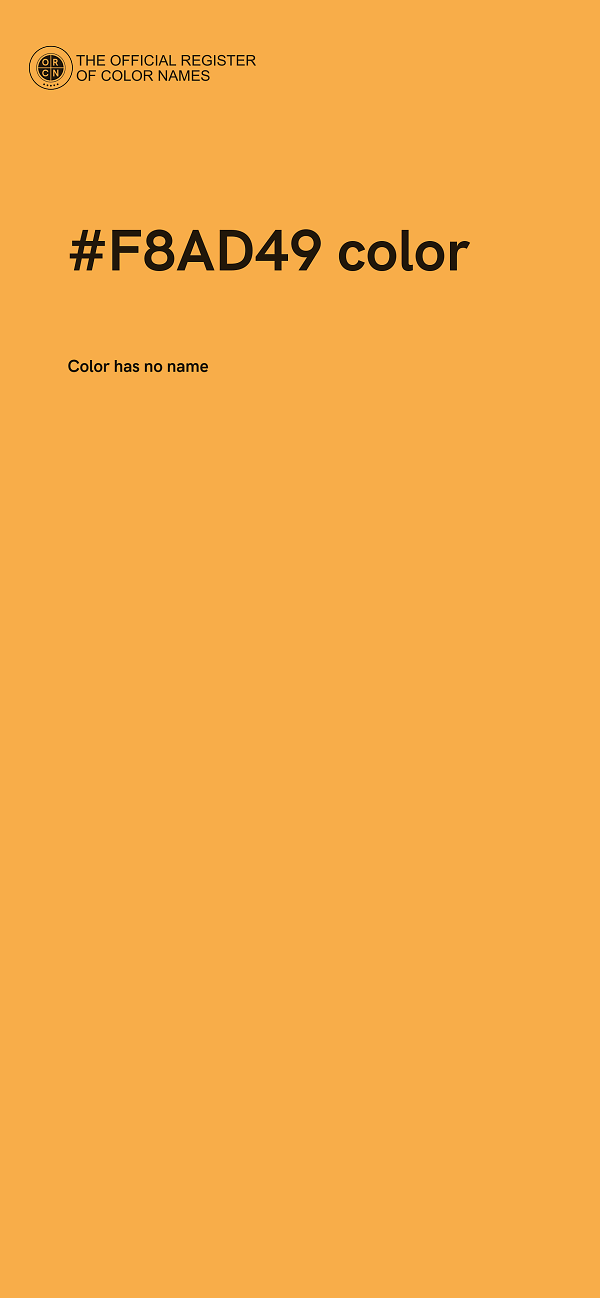 #F8AD49 color image