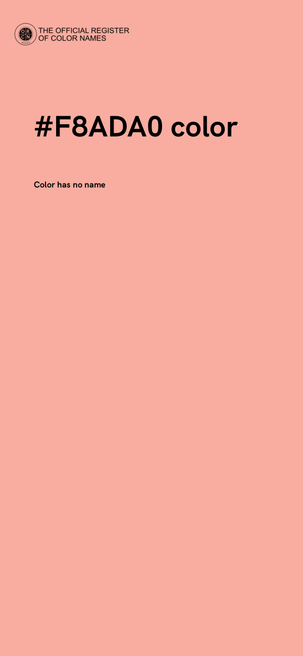 #F8ADA0 color image