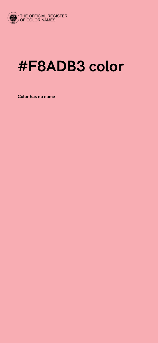 #F8ADB3 color image