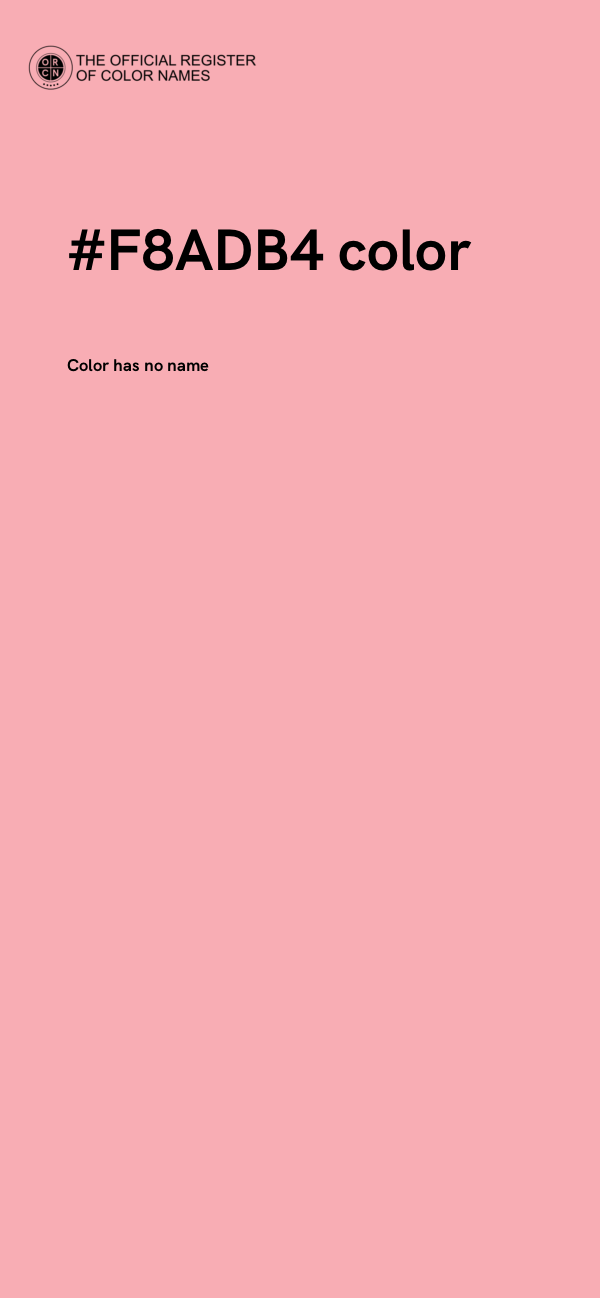 #F8ADB4 color image