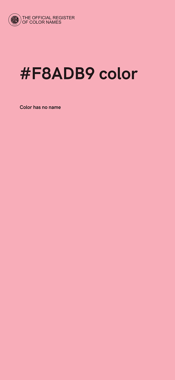 #F8ADB9 color image