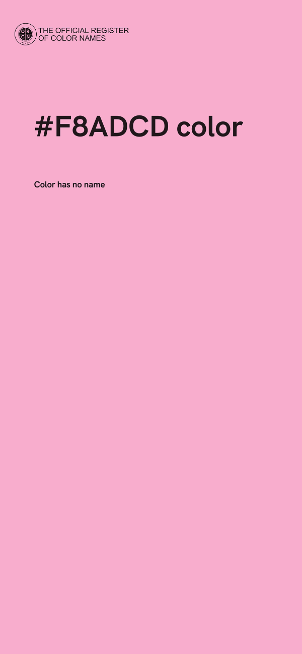 #F8ADCD color image