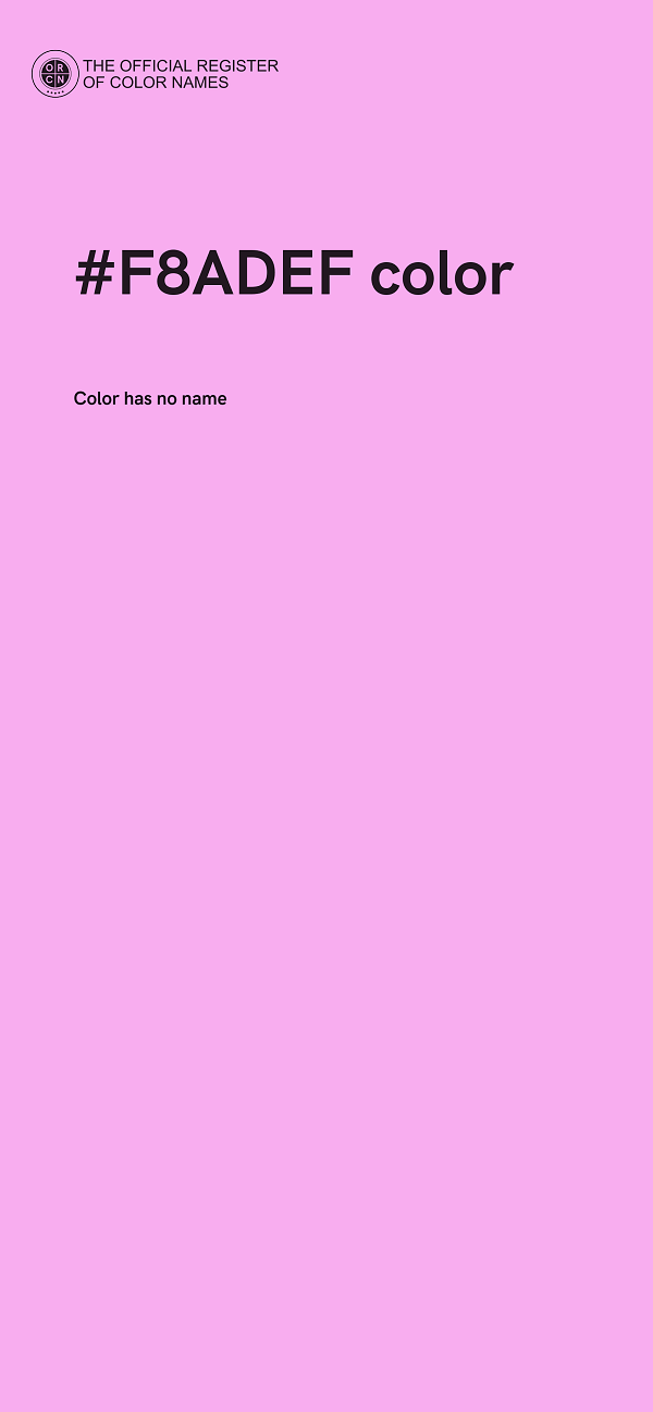 #F8ADEF color image