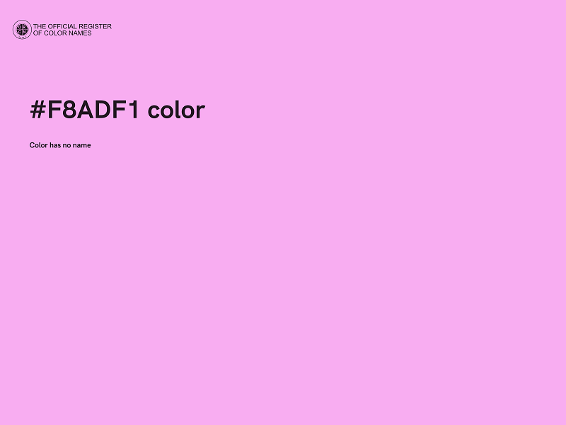 #F8ADF1 color image