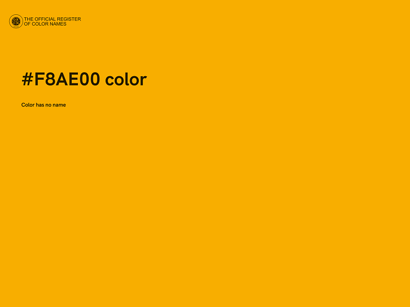 #F8AE00 color image