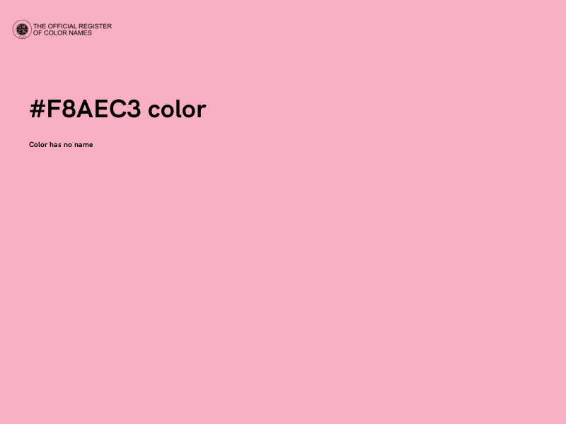 #F8AEC3 color image
