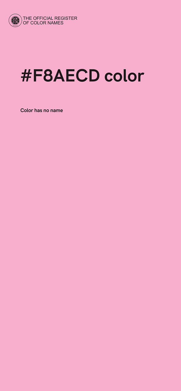 #F8AECD color image