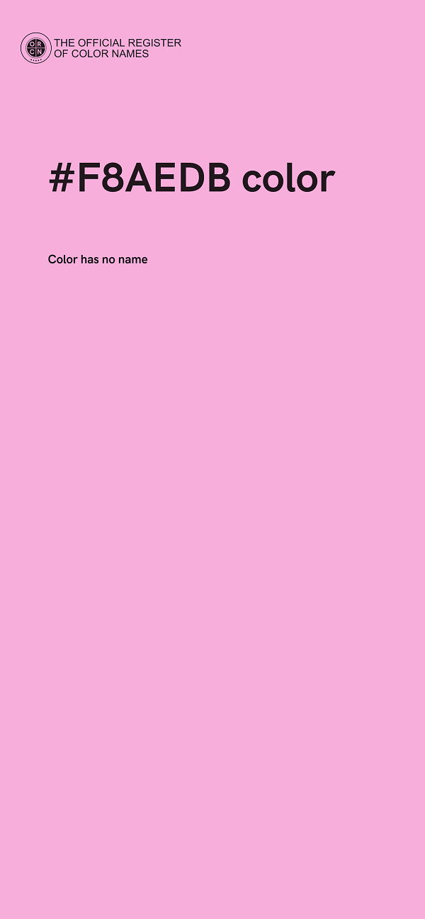 #F8AEDB color image