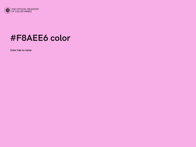 #F8AEE6 color image