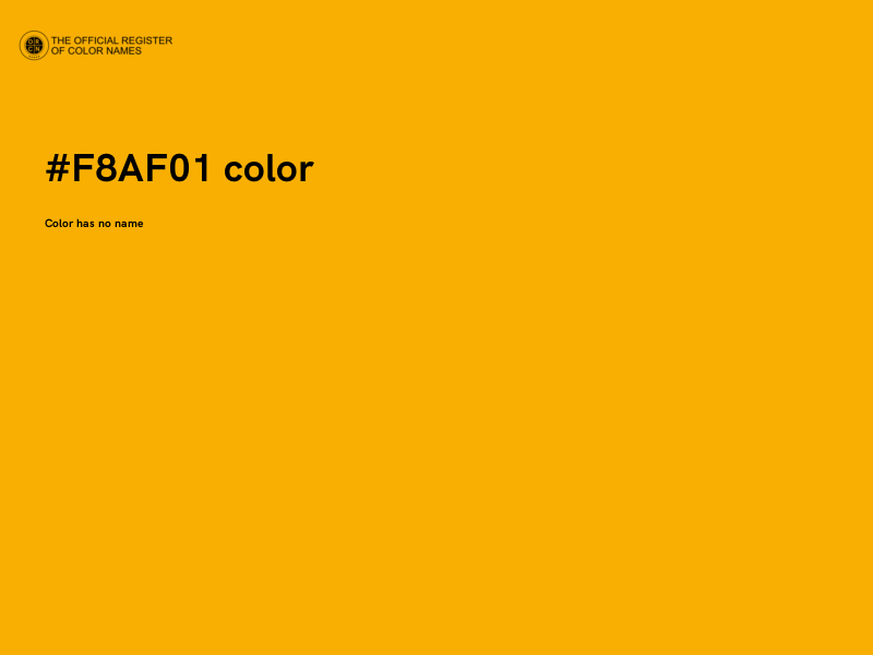#F8AF01 color image