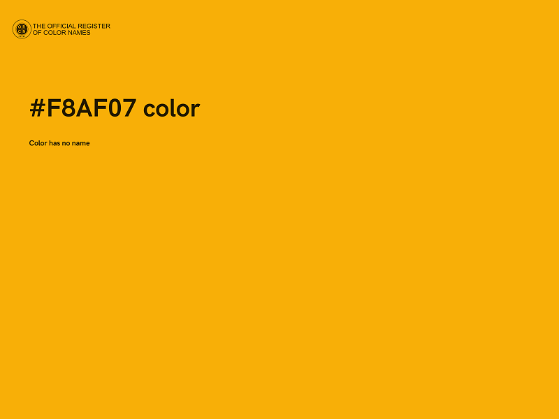 #F8AF07 color image