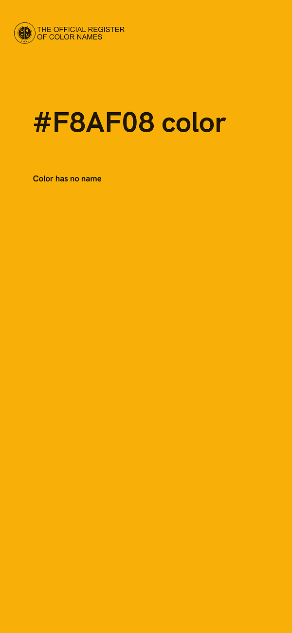 #F8AF08 color image