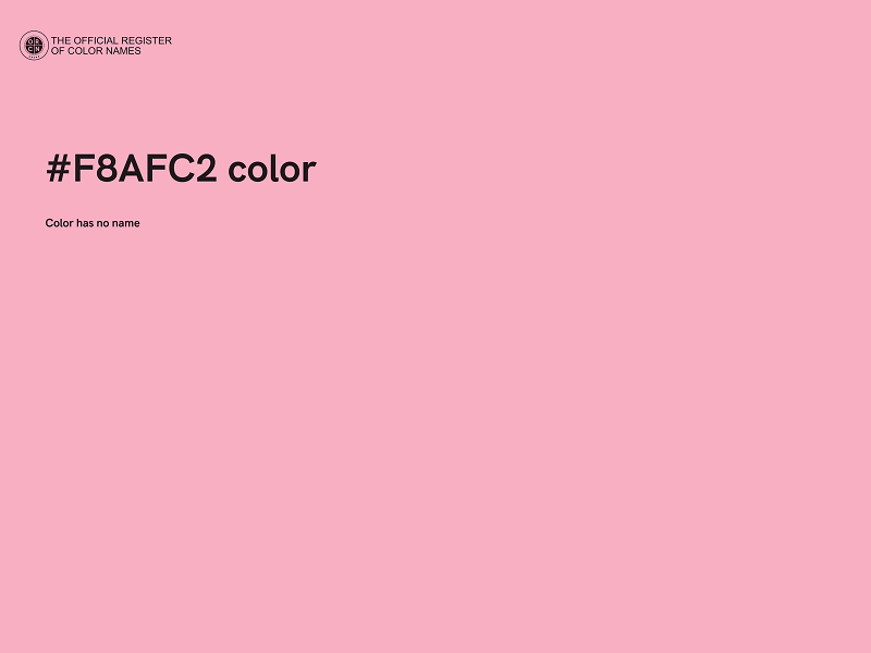 #F8AFC2 color image