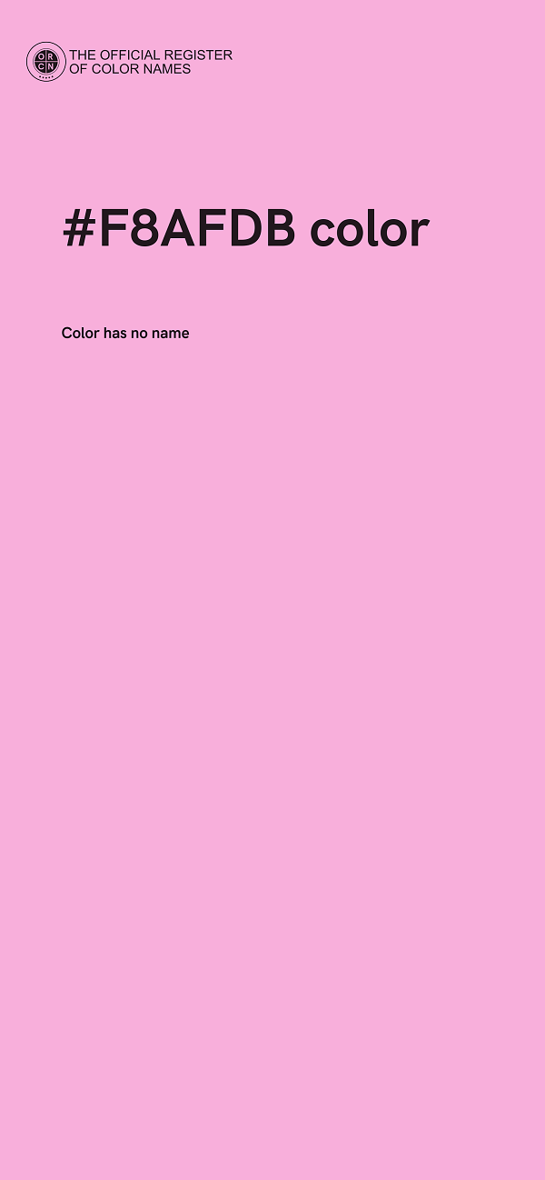 #F8AFDB color image