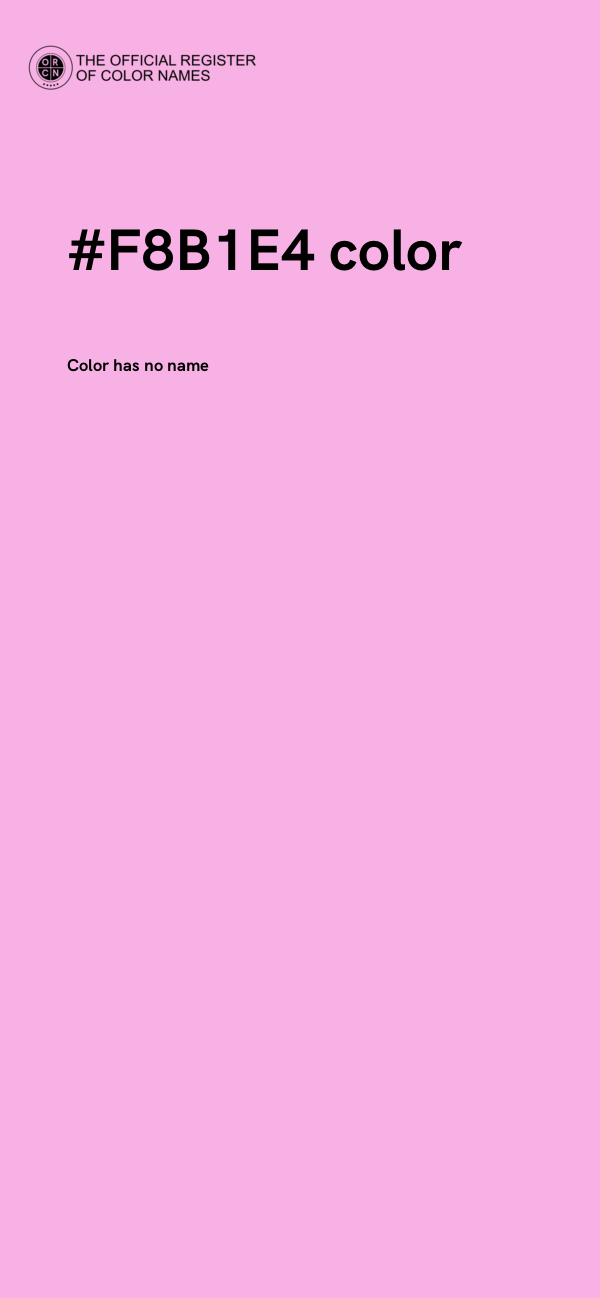 #F8B1E4 color image