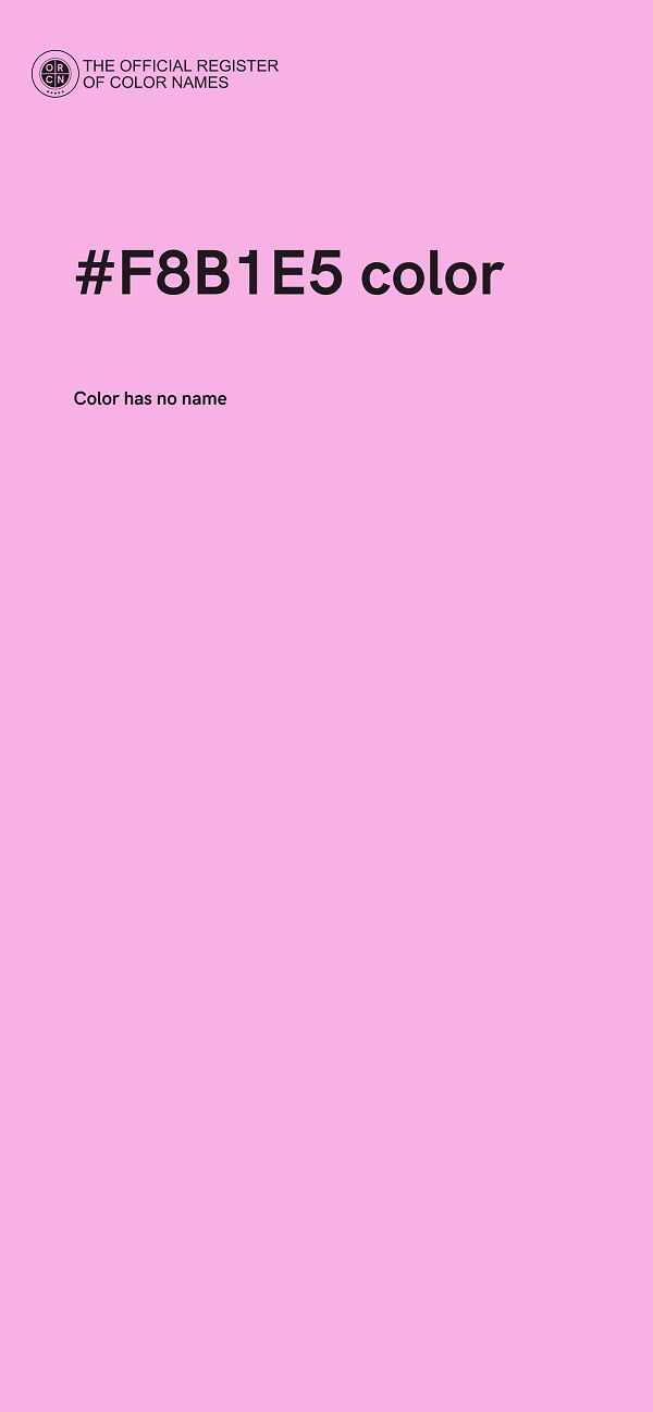 #F8B1E5 color image