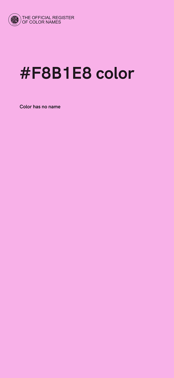#F8B1E8 color image