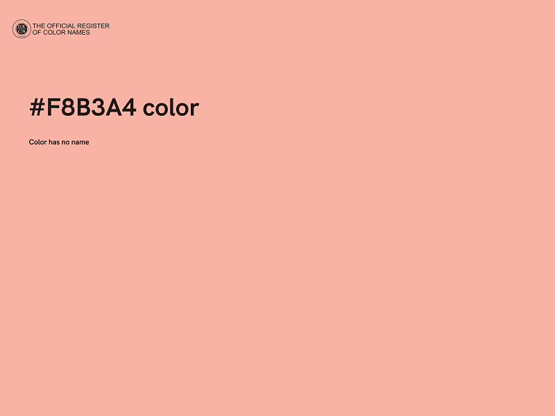 #F8B3A4 color image