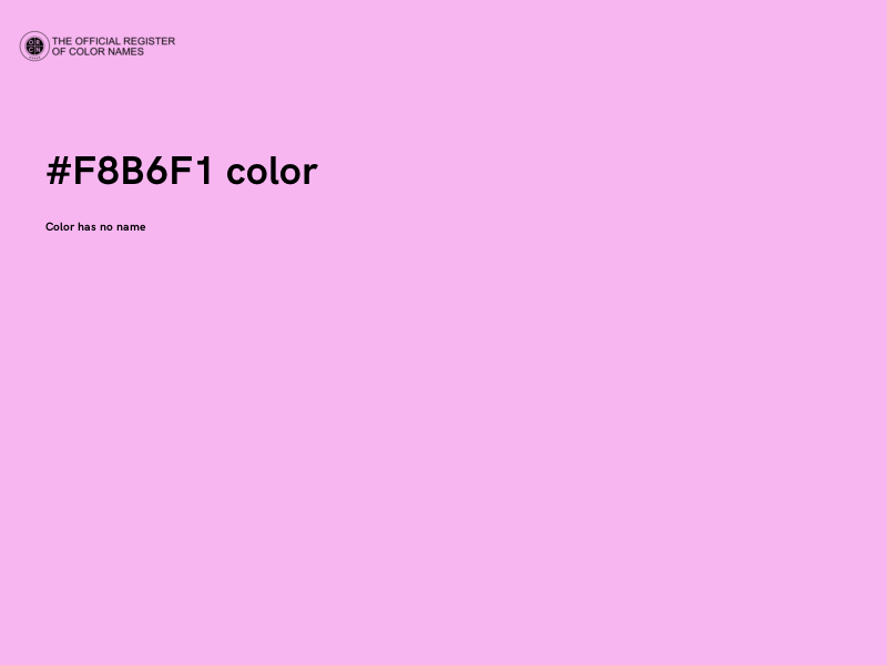 #F8B6F1 color image