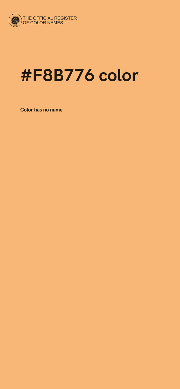 #F8B776 color image