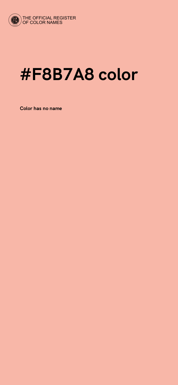#F8B7A8 color image