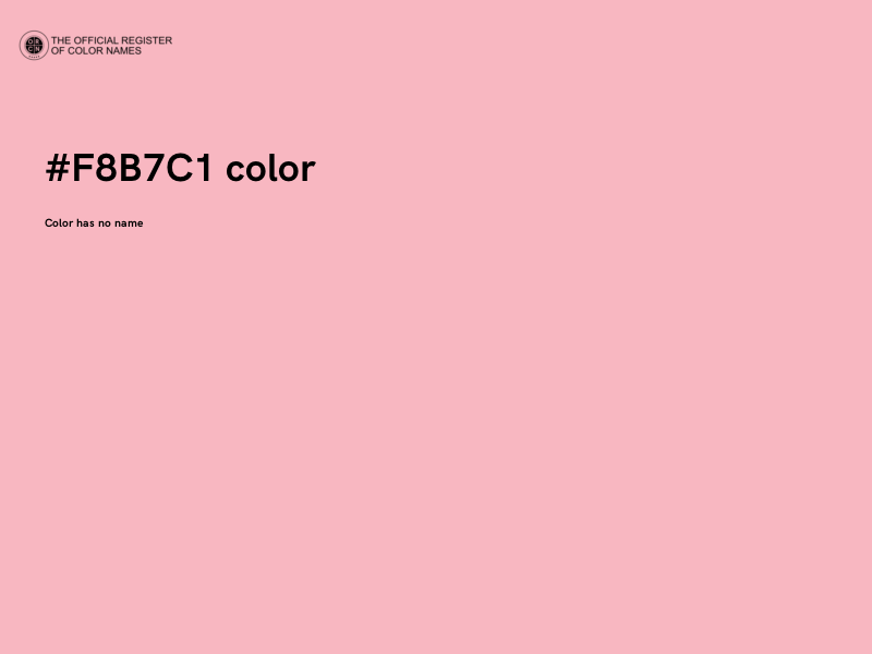 #F8B7C1 color image