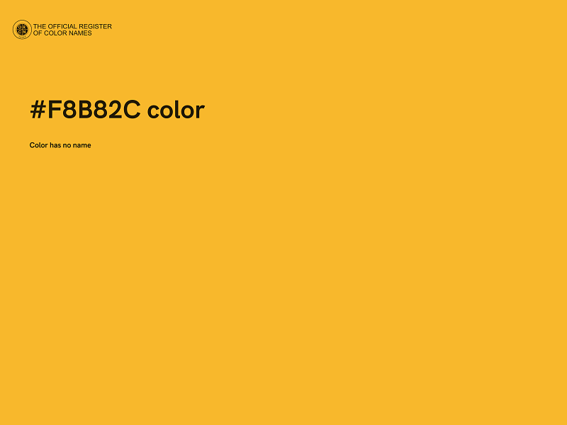 #F8B82C color image