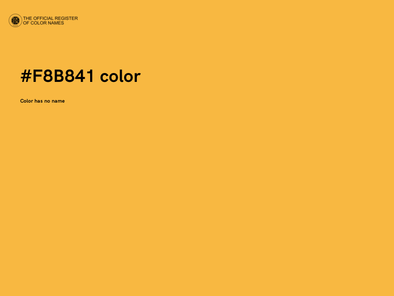 #F8B841 color image