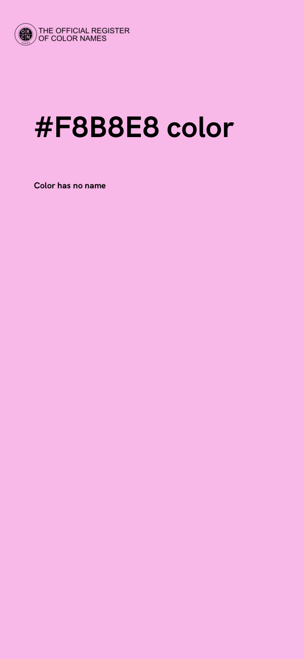 #F8B8E8 color image