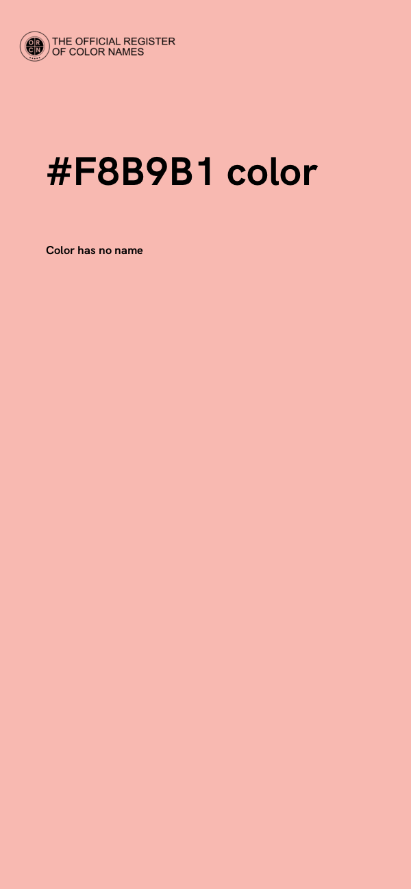 #F8B9B1 color image