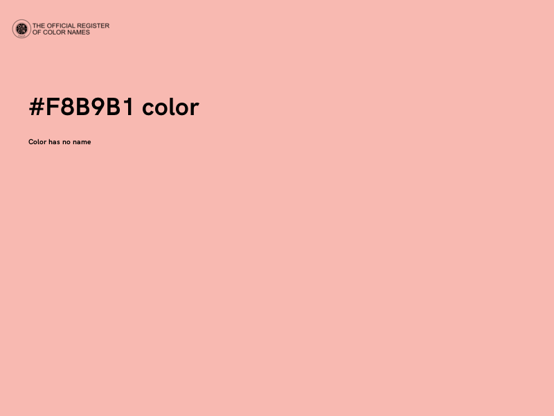 #F8B9B1 color image