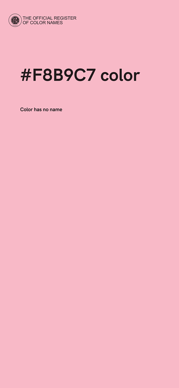 #F8B9C7 color image
