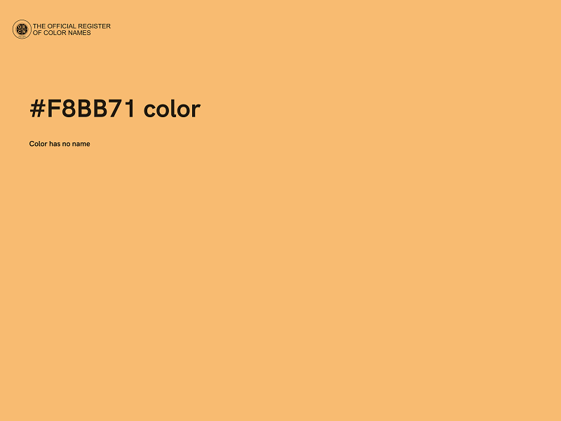 #F8BB71 color image