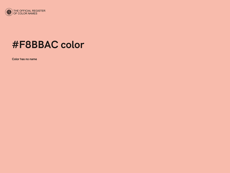 #F8BBAC color image