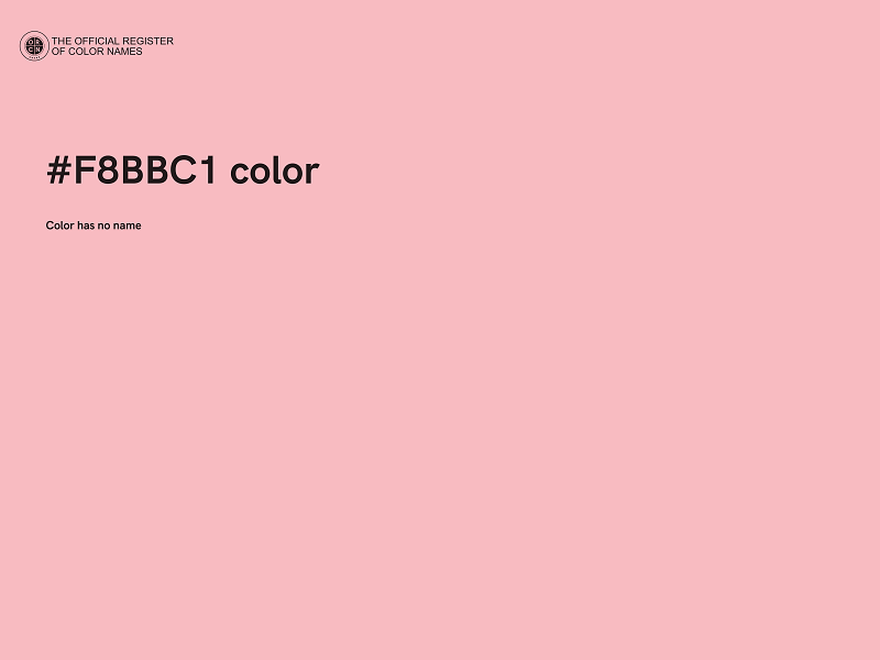 #F8BBC1 color image