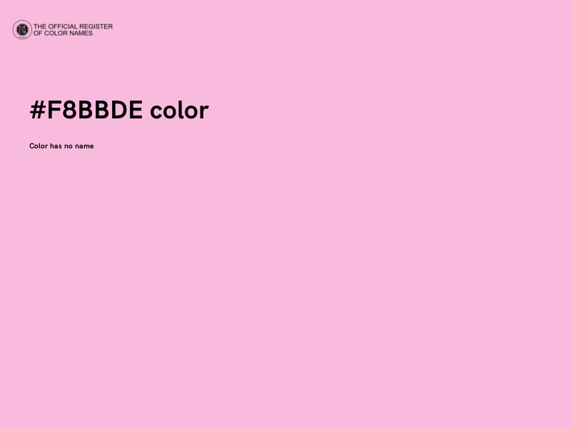 #F8BBDE color image