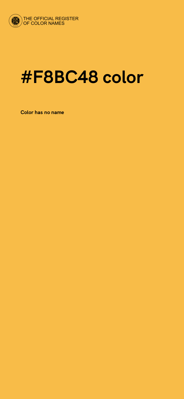 #F8BC48 color image