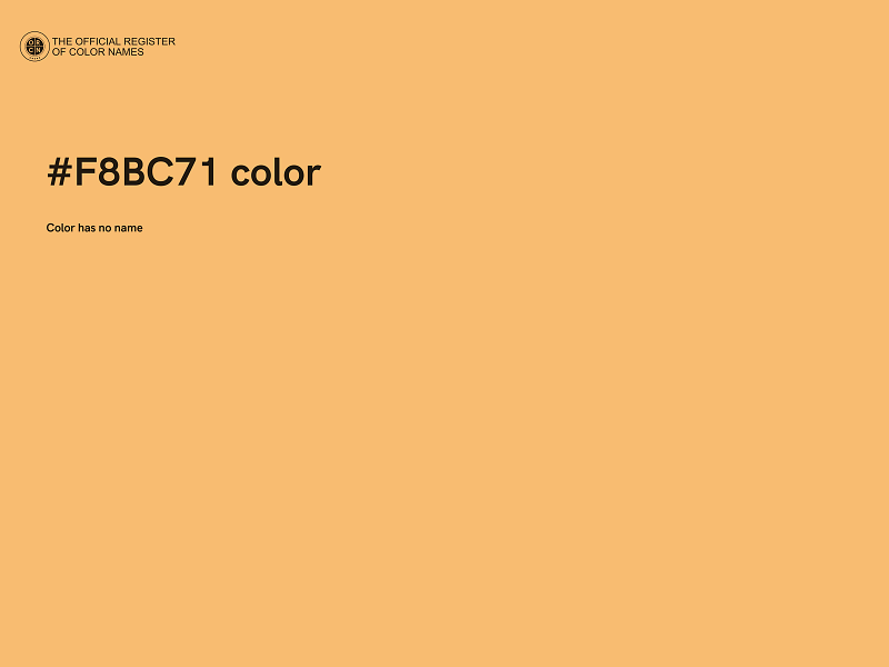 #F8BC71 color image