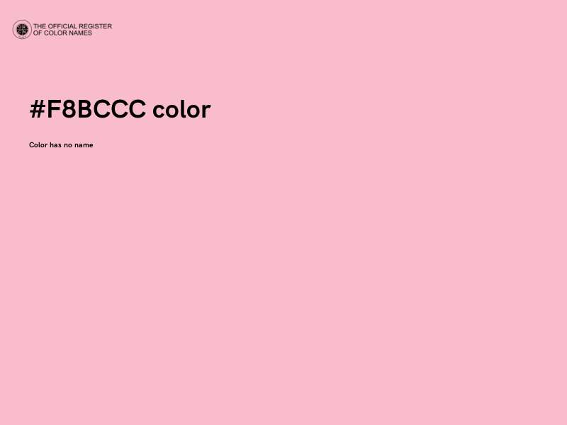 #F8BCCC color image