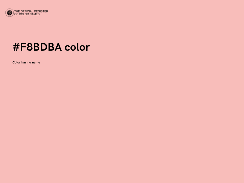 #F8BDBA color image